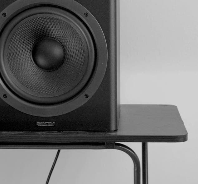 Workspace with headphones and phone